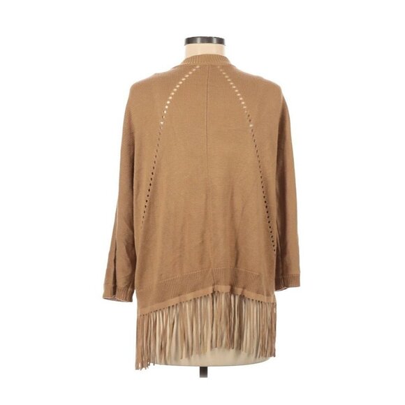 New York & Company Brown Boho Fringe Sweater M - Picture 2 of 2